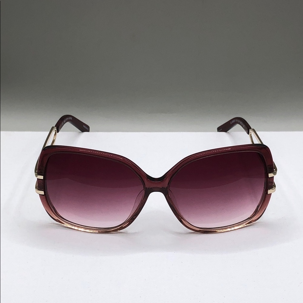 Saks fifth avenue Claire retro sunglasses oversized cherry glitter gradient lens